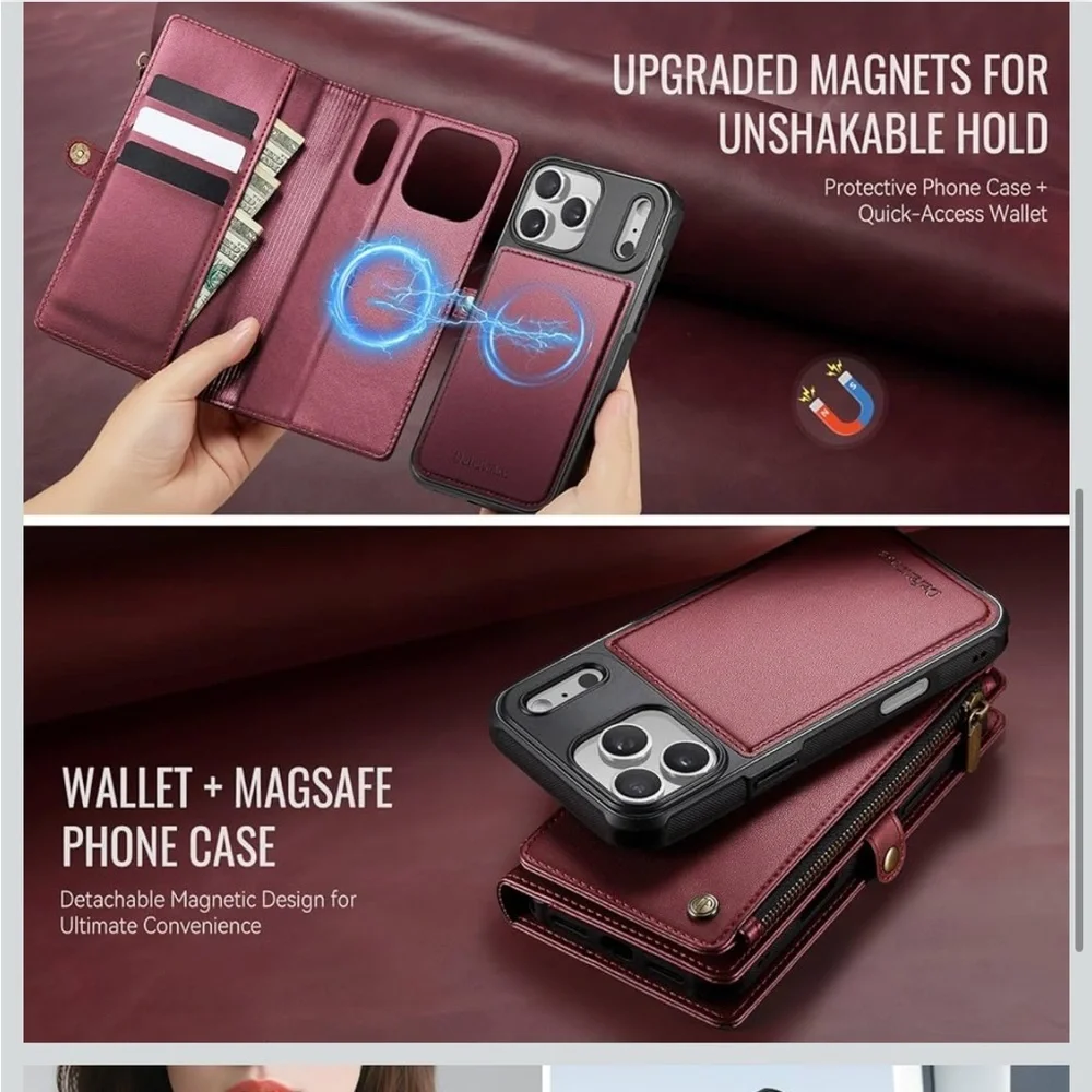 Defencase IPhone 17 Case Wallet With RID Blocking Card holder 176.3
